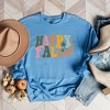Simply Sage Market Women's Graphic Sweatshirt Happy Fall Wavy Pumpkins - 2 of 2