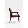 Guest Chair Traditional with Tufted Back and Padded Seat for Office Reception 24in Wide - 3irtyhousy - 3 of 4