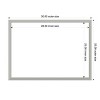 Amanti Art Silver Leaf Framed Dry Erase Magnetic Board - 3 of 4
