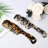 Unique Bargains Acetate Wide Comb for Curls Wet Hair 7.48"x1.73" 2 Pcs - 2 of 4
