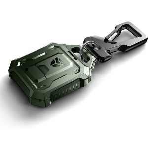 Dexnor Full-body Shockproof Case for AirTag,Anti-lost Protective Cover Airtag Holder Keychain with Key Ring & Carabiner - 1 of 1