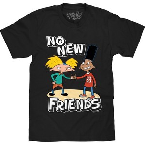 Tee Luv Hey Arnold No New Friends Arnold and Gerald T-Shirt - 1 of 4