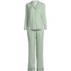 Lands' End Women's Shadow Stripe 2 Piece Pajama Set - Top and Pants - 3 of 4
