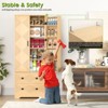 Buenhomino Tall Farmhouse Pantry Cabinet,Freestanding Storage Cabinet with Drawer for Kitchen,Dining Room or Living Room - 4 of 4
