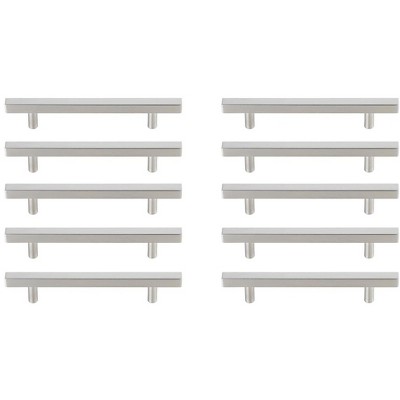 Elegant Lighting Dior 5" Center to Center Brushed Nickel Bar Pull Multipack (set of 10)