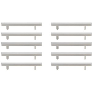 Elegant Lighting Dior 5" Center to Center Brushed Nickel Bar Pull Multipack (set of 10) - 1 of 4