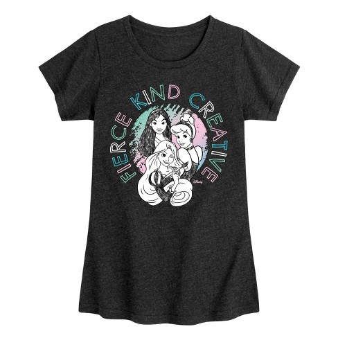 Girls' - Disney - Fierce Kind Creative Fitted Short Sleeve Graphic T-Shirt - image 1 of 4