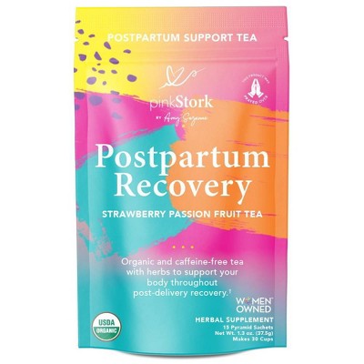 Pink Stork Recovery Tea - Strawberry Passion Fruit Pouch - 15ct