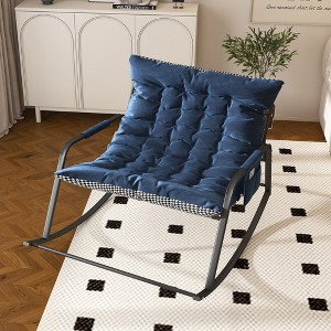 Angel Sar All-Season Rocking Recliner Chair with Storage, Breathable Mesh Lounge Chair with Cushions for Indoor/Outdoor Use - 1 of 4