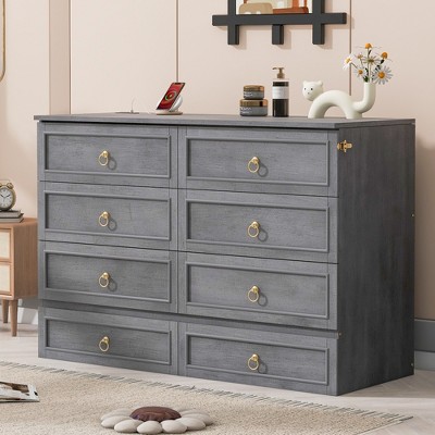 Queen Size Murphy Bed with Large Drawers