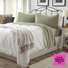 Ultra-Soft Cotton Heathered Melange Jersey Knit Sheet Set - Great Bay Home - 2 of 4