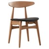 Set of 2 Cortland Danish Modern Natural Dining Chair - Inspire Q - 2 of 4