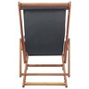 vidaXL Beach Sling Patio Chair, Outdoor Folding Deck Chair with Solid Wooden Frame - 3 of 4
