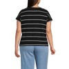 Lands' End Women's Short Sleeve Slub Boxy Crew T-Shirt - 2 of 3