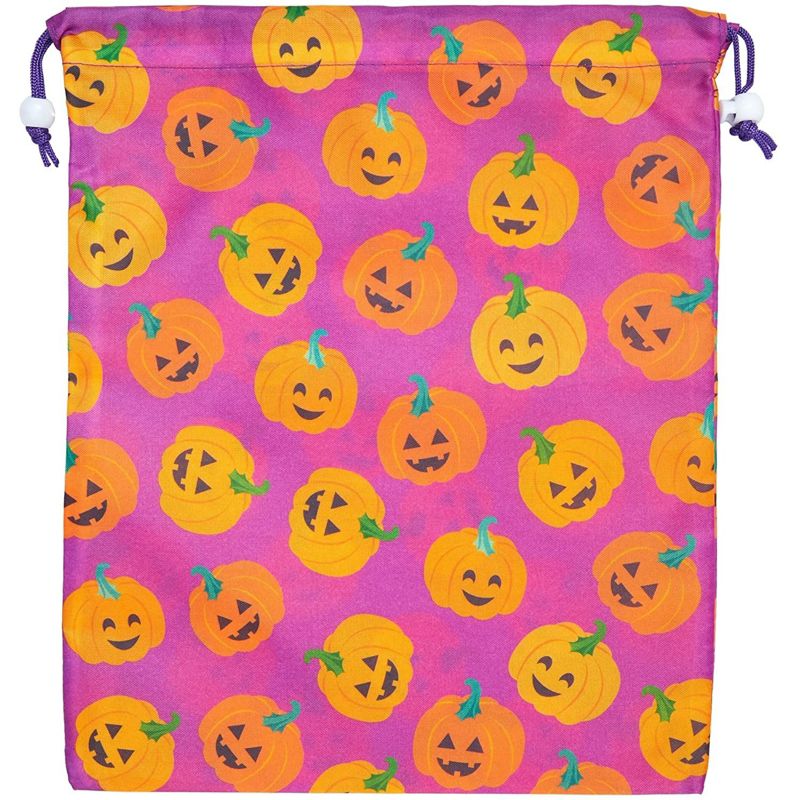 Blue Panda 12 Pack Halloween Party Favor Goody Treat Bags, Reusable with Drawstring, 12 x 10 in, 5 of 9