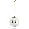 AuldHome Design Farmhouse Ball Christmas Ornaments, 6pc Set; Distressed Metal Ball Vintage Mercury Glass Style Rustic Holiday Decorations - 3 of 4