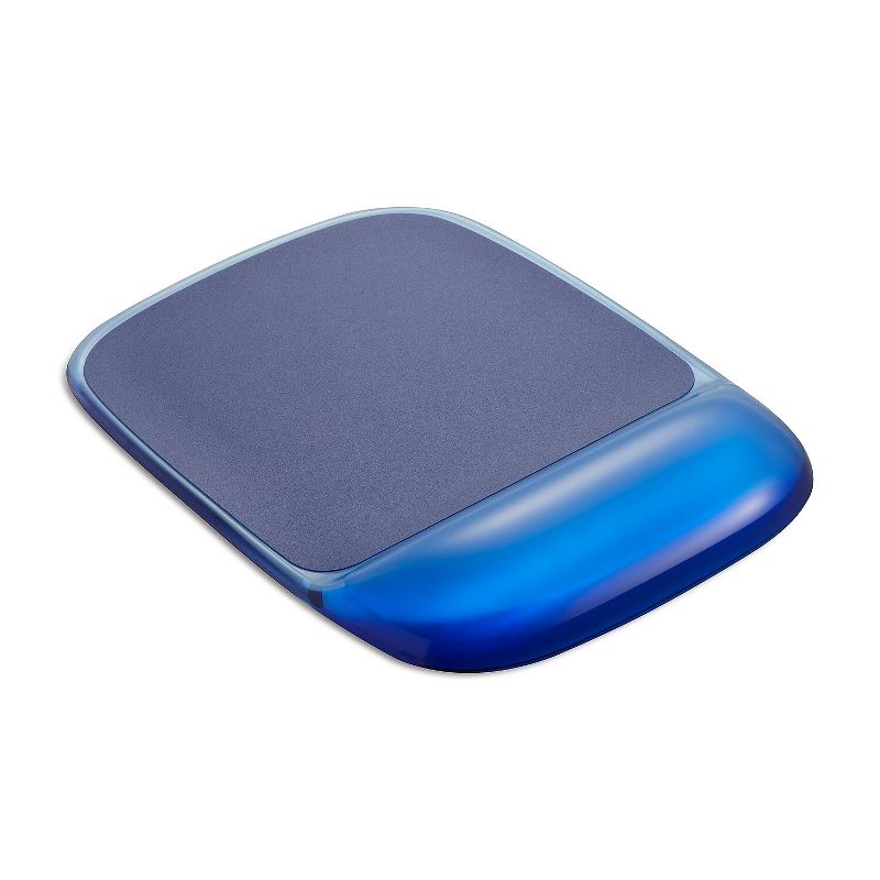Staples Gel Mouse Pad/Wrist Rest Combo Blue Crystal (18259) ST61807, 1 of 5