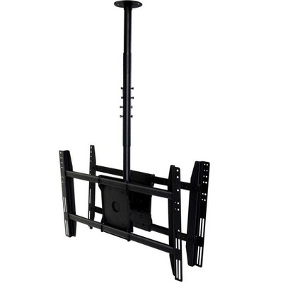 Monoprice Dual Sided Ceiling TV Mount Bracket - For TVs 32in to 52in, Max Weight 125lbs, Extension Range of 39.4in to 59