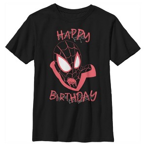 Boy's Marvel Miles Birthday Webs T-Shirt - 1 of 4