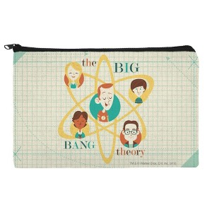 Big Bang Theory Retro Art Makeup Cosmetic Bag Organizer Pouch - 1 of 4