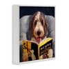 Stupell Industries Dog with Bird Watching Book, 24" x 24" - 3 of 4