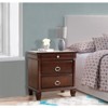 Glory Furniture Triton 2 Drawer Nightstand in Cappuccino - 2 of 4