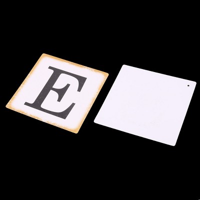 Unique Bargains Letter Party Decoration Photo Prop Banner Set Paper Banners 4.7" x 4.7" White 1 Pc
