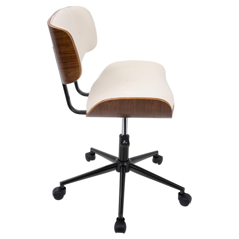 Lombardi Mid-Century Modern Office Chair with Swivel - LumiSource, 3 of 12