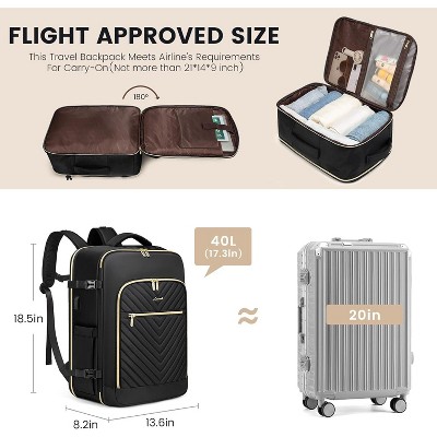 LOVEVOOK Large Travel Backpack for Women,Carry on Backpack Flight Approved