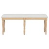 Traditional Upholstered Dining Bench with Padded Seat and Solid Wood Legs for Dining Room -3irtyhousy - 2 of 4