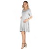 Maternity Soft Flare T Shirt Dress - 24seven Comfort Apparel™ - 2 of 4