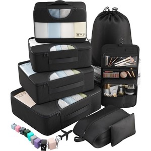 10 Set/8 Set Packing Cubes Travel Essentials, Suitcase Organizer Bags 4 Sizes, Carry-On Luggage Accessories Large - 1 of 4