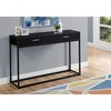 Monarch Specialties Accent Table Console Entryway Narrow Sofa Storage Drawer Living Room Bedroom Black Laminate Black Metal Contemporary Modern - 2 of 4