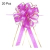 Unique Bargains Wedding Baskets Presents Christmas Large Pull Bow Gift Wrapping Bows Ribbons 20 Pcs - 3 of 4
