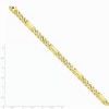 Black Bow Jewelry Men's 14k Yellow Gold, 7.5mm Fancy Link Bracelet, 8 Inch - 2 of 3