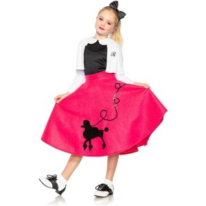 Seeing Red 50's Poodle Girl Child Costume, Small - 1 of 1