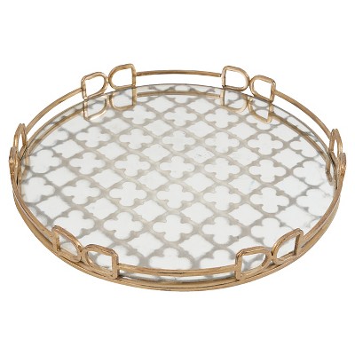 gold decorative tray