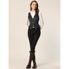 INSPIRE CHIC Women's Denim Sleeveless V Neck Button Down Casual Waistcoat Vest - 3 of 4
