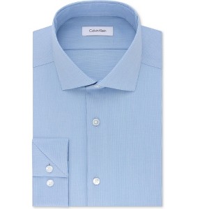 Calvin Klein Mens Non-Iron Stretch Button Down Dress Shirt - 1 of 1