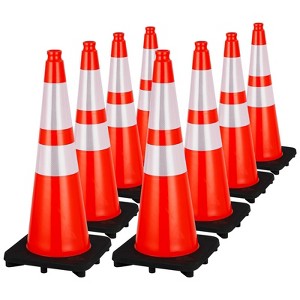 Traffic Safety Cones, Parking Cones with Reflective Collars - 1 of 4