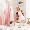Tangkula Kids Jewelry Cabinet w/ Full-Length Mirror Foldable Drawer Anti-toppling System - 3 of 4
