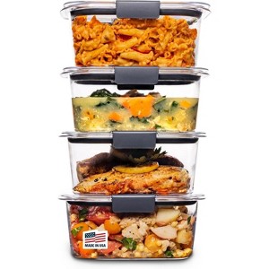 Food Storage Containers Free Airtight Lids Ideal for Lunch Meal Prep Airtight Food Storage Containers Set - Air Tight Pantry Storage Containers - 1 of 4