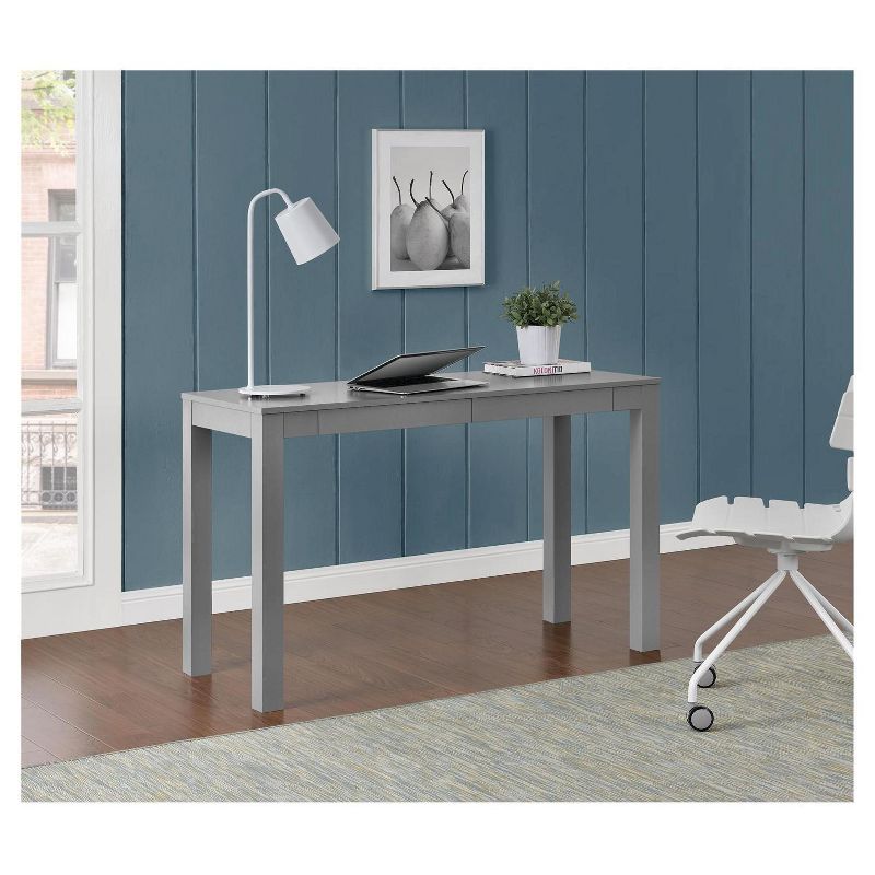 George Large Wood Writing Desk with Drawers Gray - Room &#38; Joy, 5 of 6