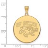 Black Bow Jewelry 14k Yellow Gold San Francisco State Gators NCAA Extra Large Pendant - 2 of 3
