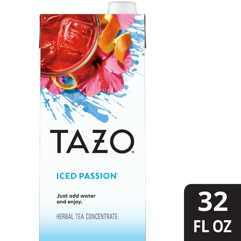 Tazo Iced Passion Tea Concentrate - 32 fl oz, 1 of 10