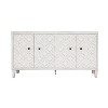 4 Door Accent Cabinet, Decorative Storage Cabinets with Adjustable Shelves - Maison Boucle - 3 of 4