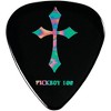 Pick Boy Heavy Metal Cross Black Celltex Guitar Picks 1.00 mm 10 Pack - 2 of 2