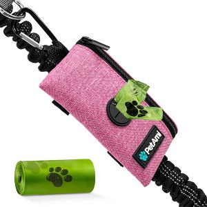 PetAmi Dog Waste Bag Holder for Leash, Puppy Waste Dispenser Walking Travel Camping, Treat Pouch Pet Supplies Must Have - 1 of 4
