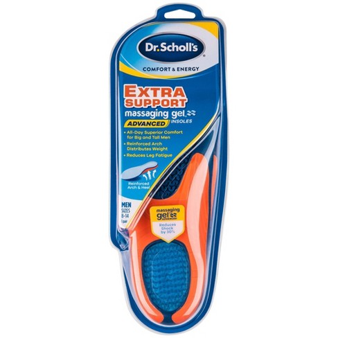 Dr Scholl's Comfort & Energy Support Massaging Gel Insoles - 1 Pair - (8-14) : Target