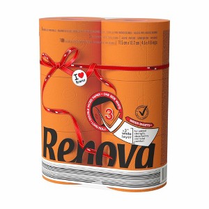 Renova  Colored Toilet Paper Jumbo Pack - 6 Rolls - 180 Sheets - 3 Ply - Eco-Certified - Septic Safe - Bold Bathroom Tissue - 1 of 4